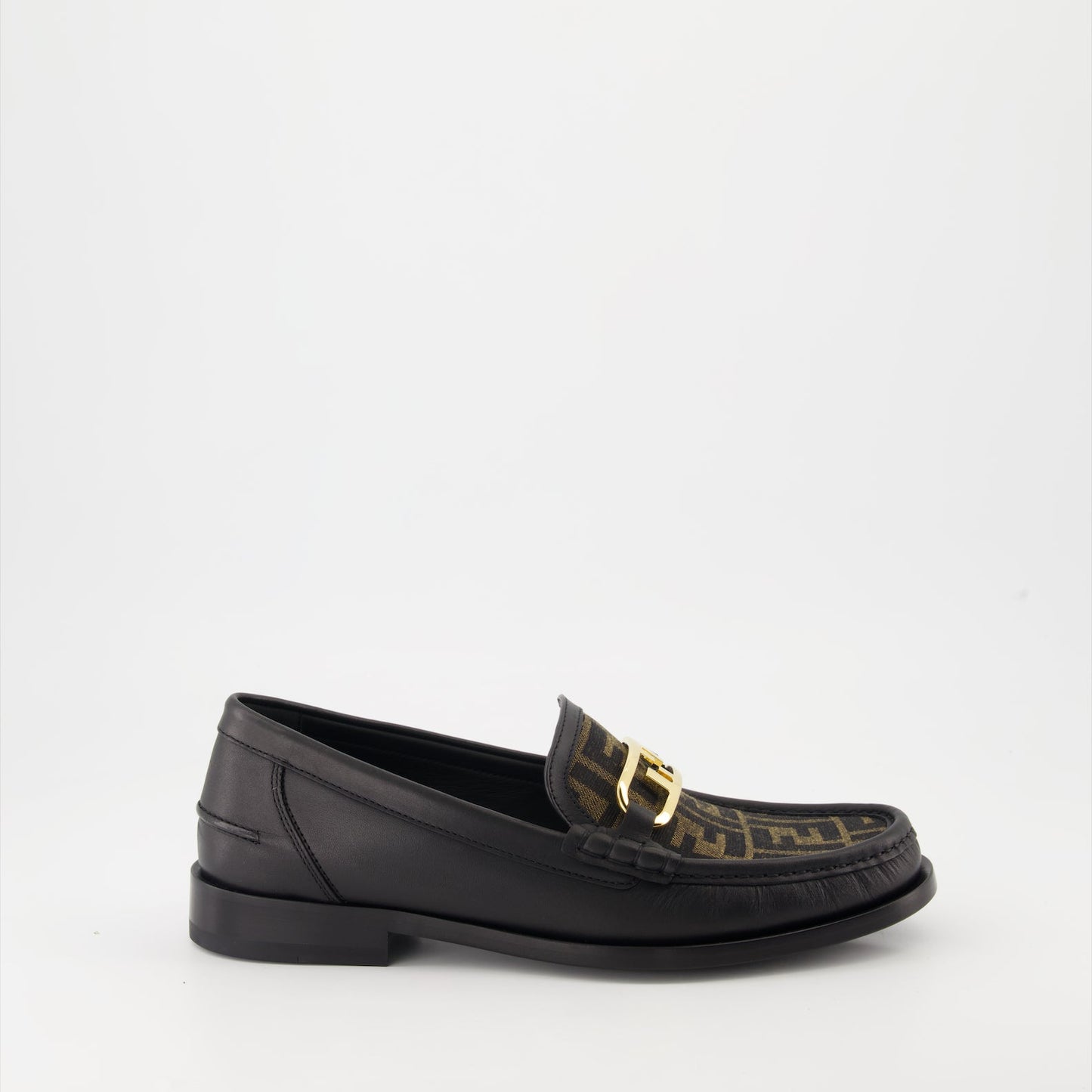 Fendi O'Lock Leather Loafers