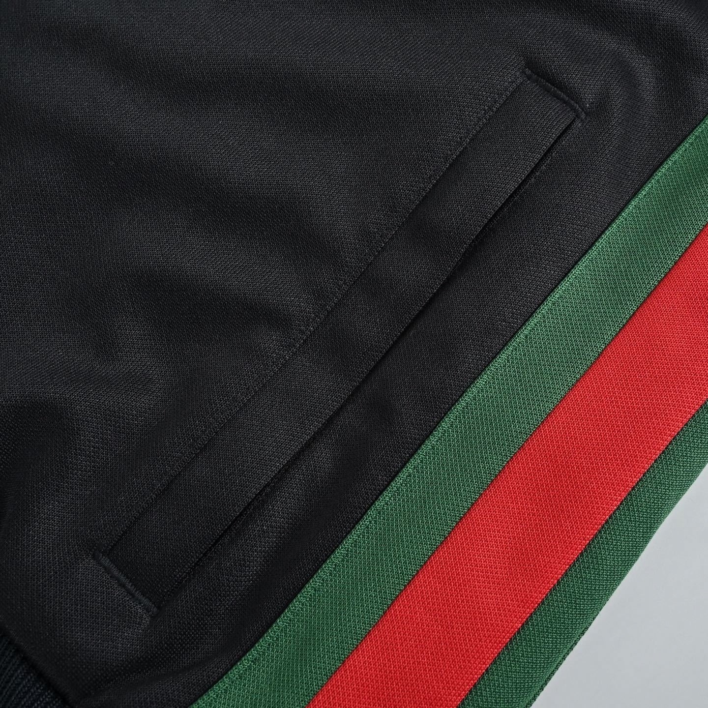 Web Stripe Jersey Tracksuit | Black