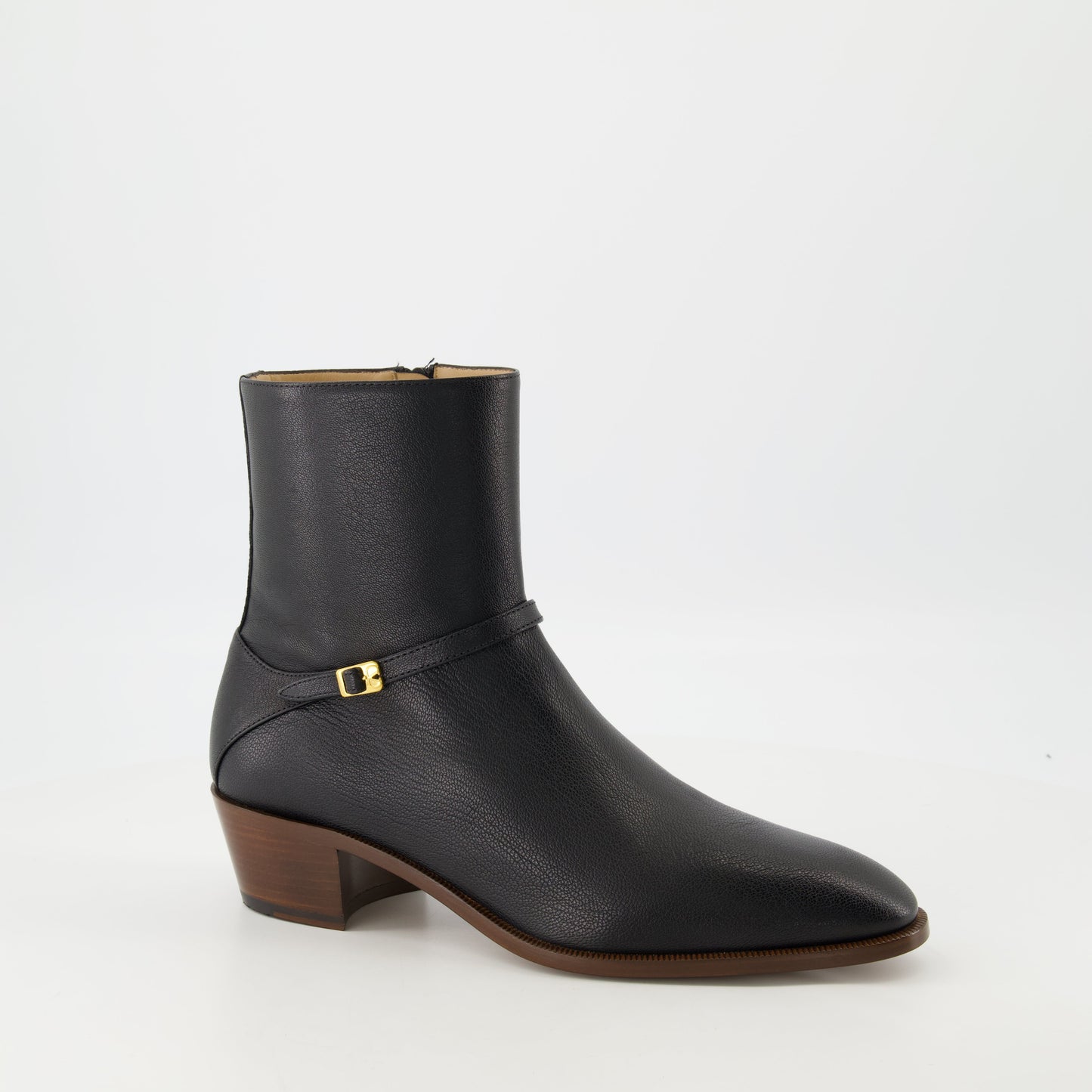 Pat Leather Ankle Boots