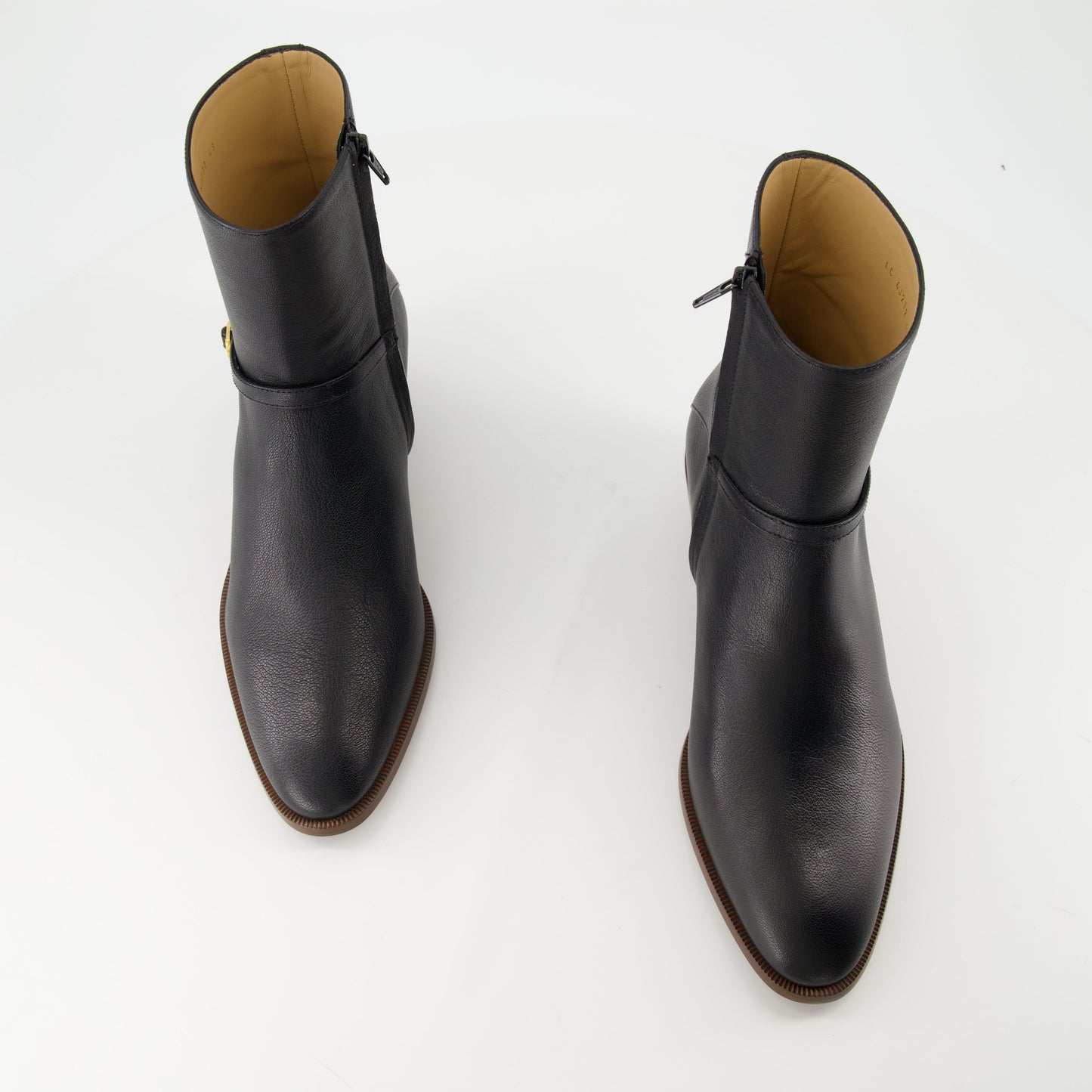 Pat Leather Ankle Boots