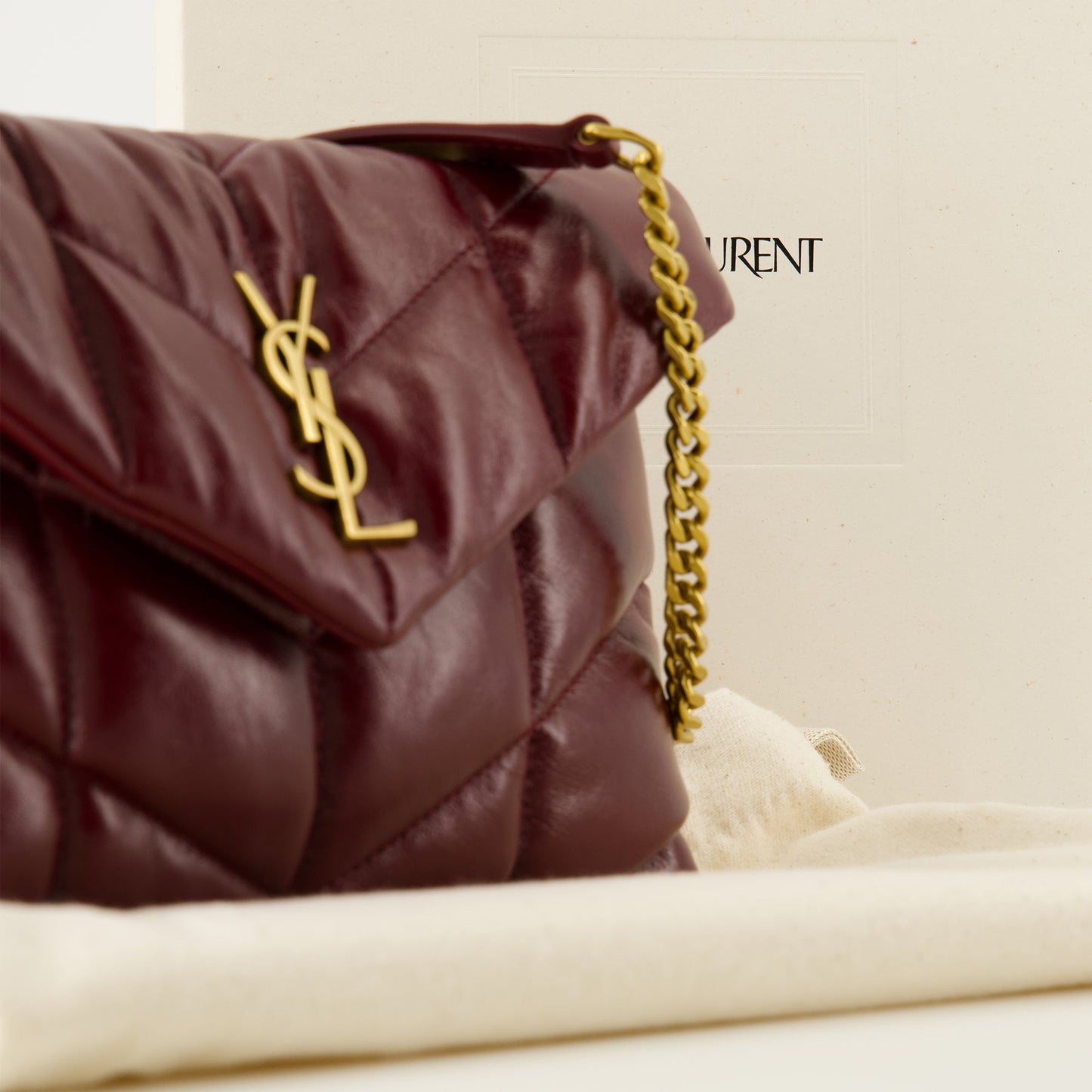 Shiny Loulou Puffer Bag