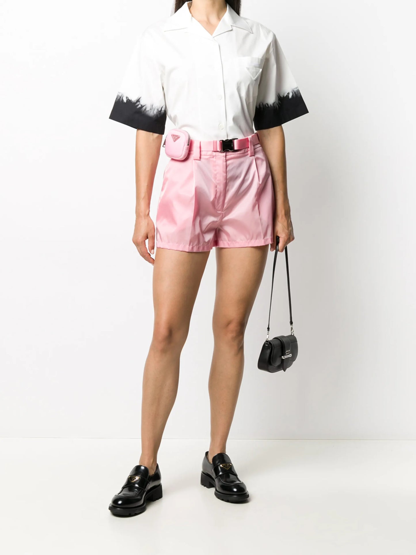 Re-Nylon Belted Shorts
