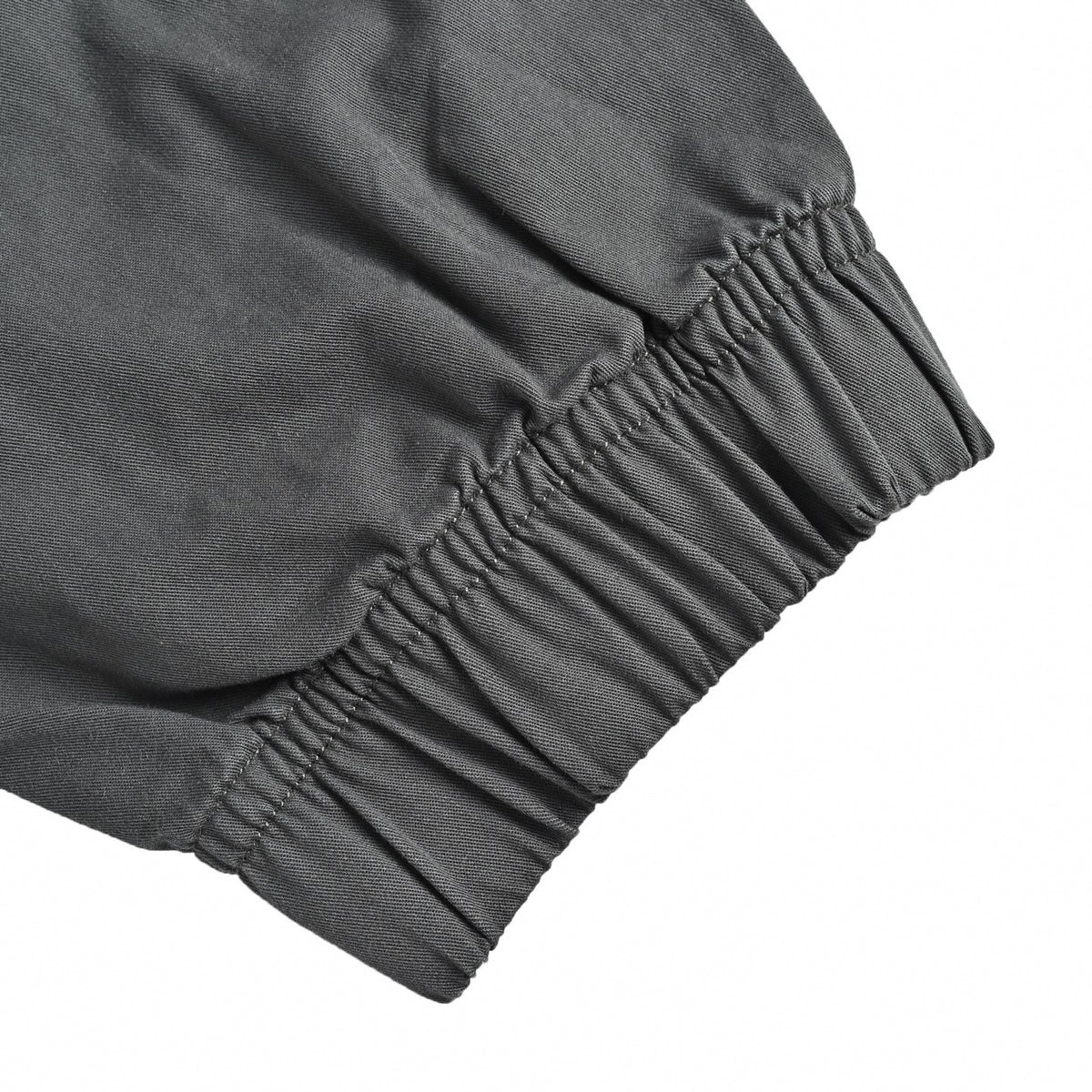 Raso Gommato High-Neck Zip Jacket in Charcoal Grey