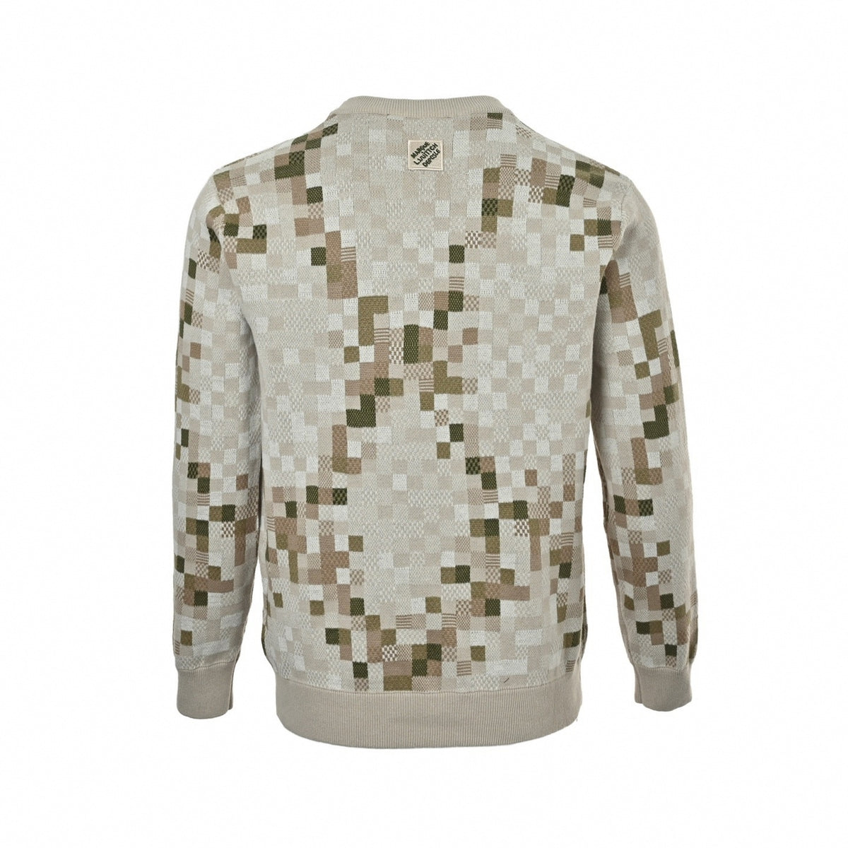Digital Damier Heritage Script Knit