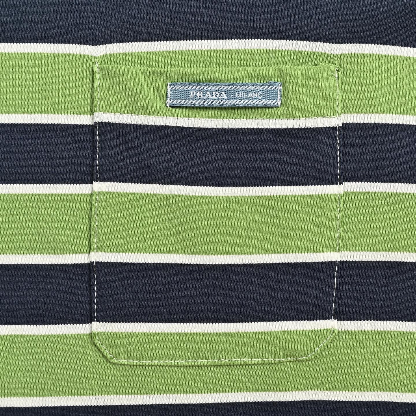 Striped Pocket Long-Sleeve T-Shirt