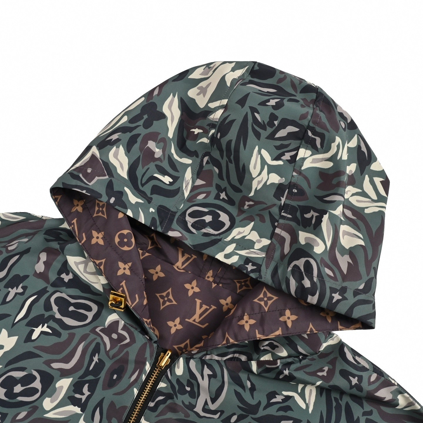Reversible Monogram Camo Windbreaker