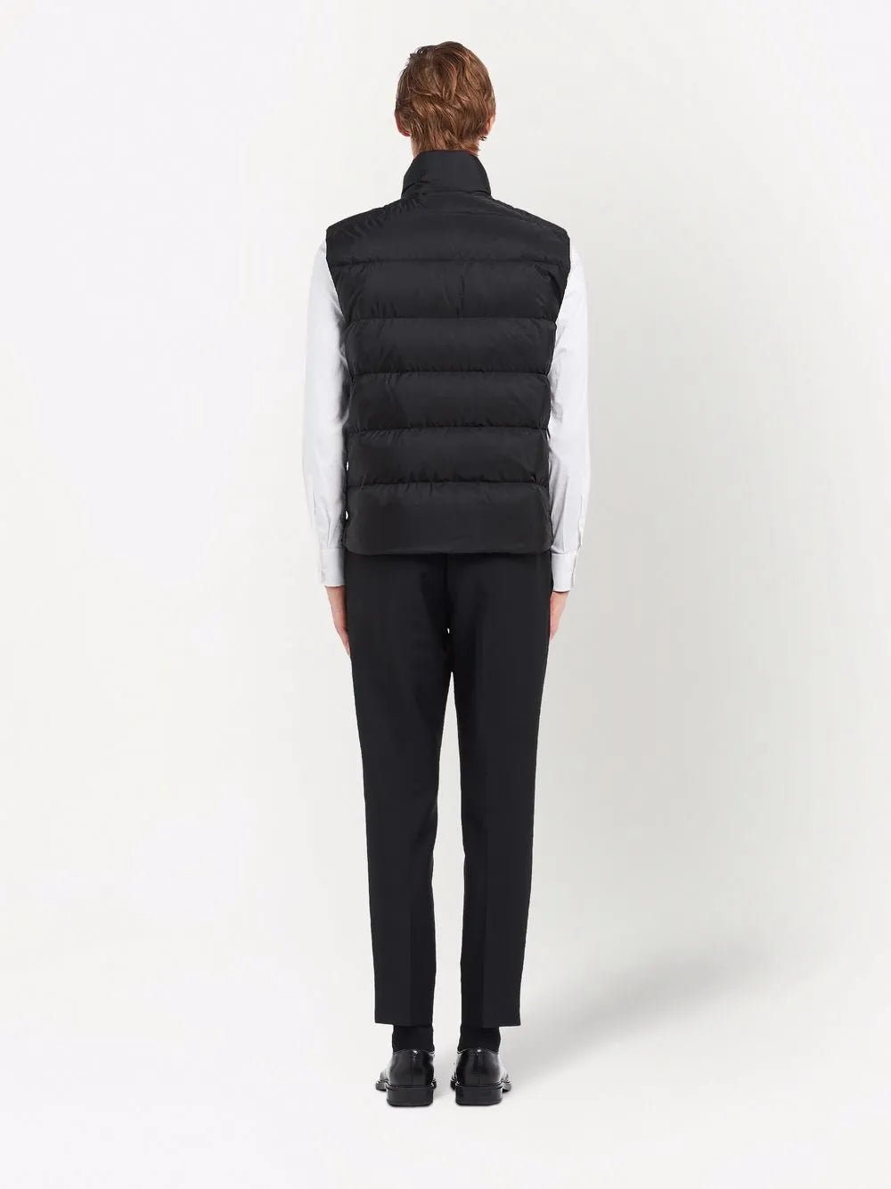 Sleeveless down jacket in Re-Nylon