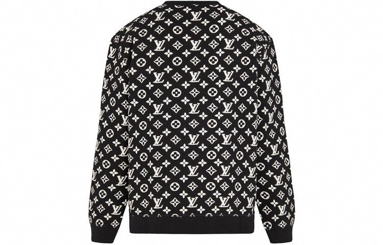 Monogram Jacquard Sweatshirt | Black & White