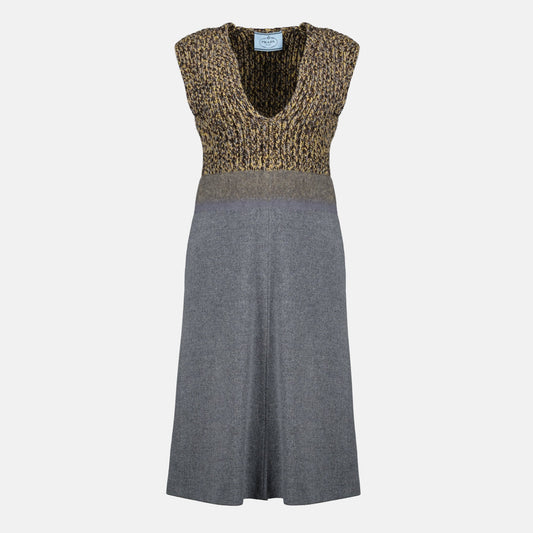 Gray Wool Dress