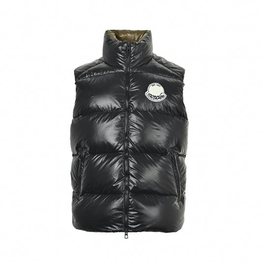 Logo-Patch High-Gloss Puffer Vest