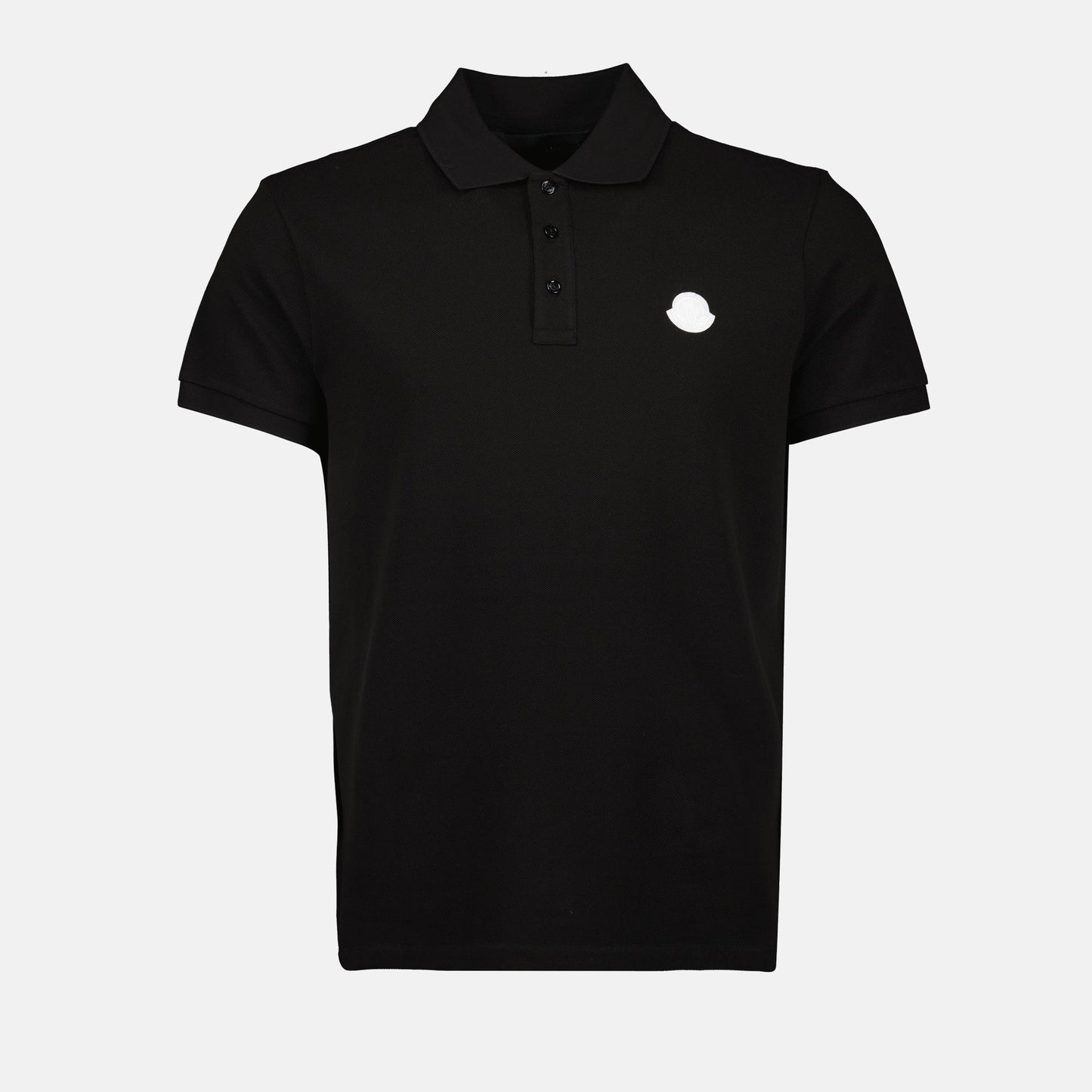 Black Short Sleeve Polo