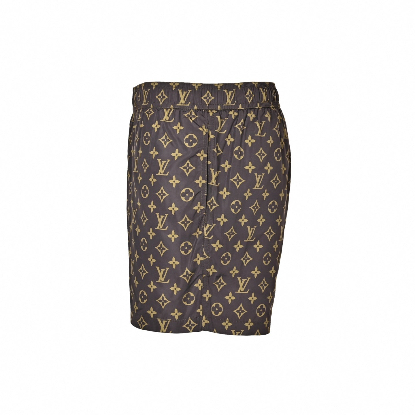All-Over Monogram Swim Shorts - Brown