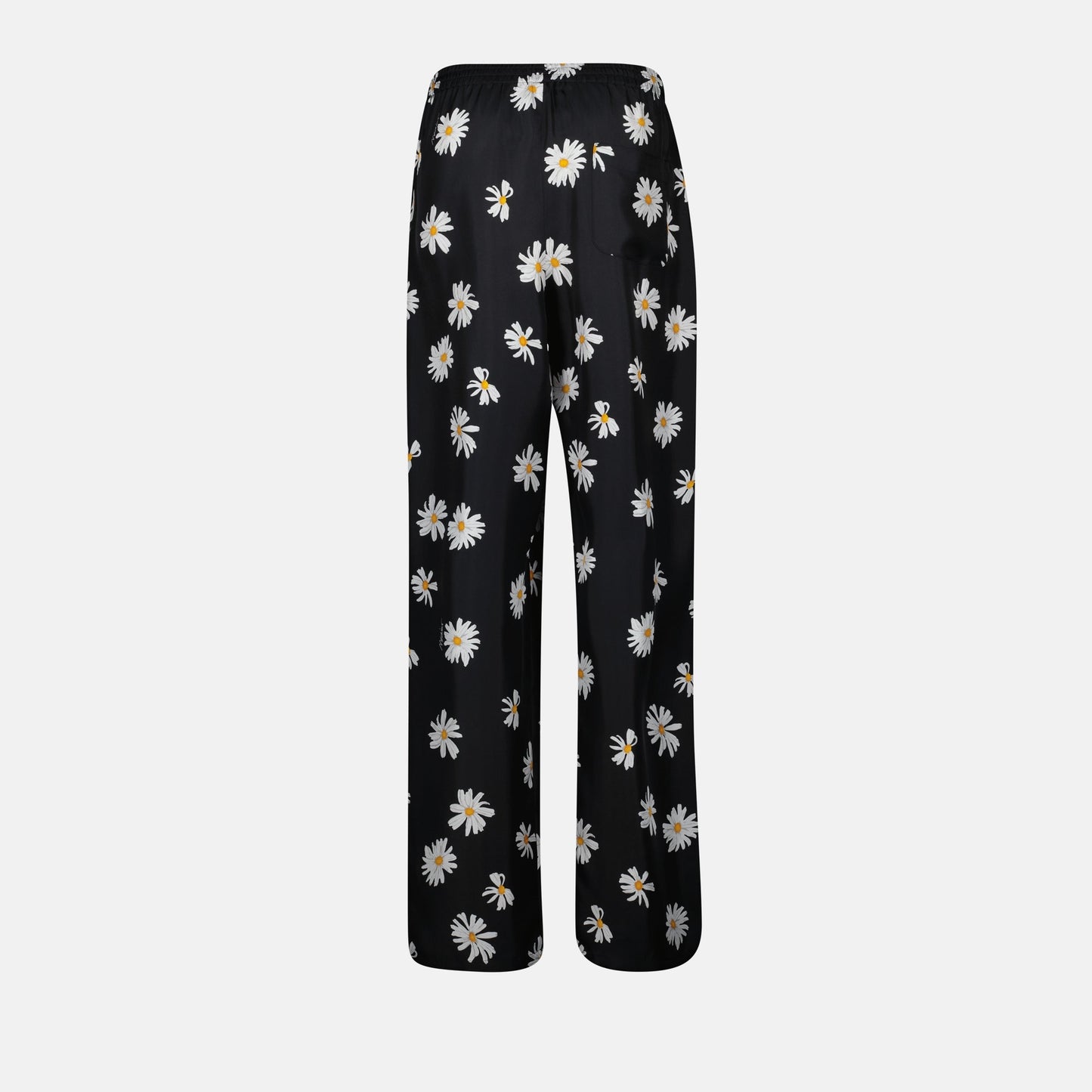 Black Floral Pants