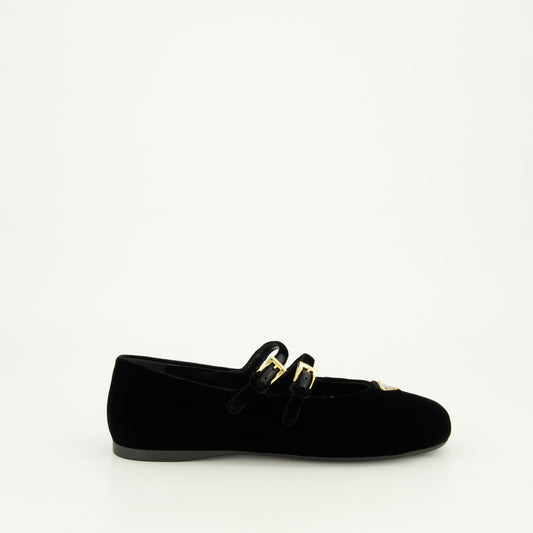Velvet Ballet Flats