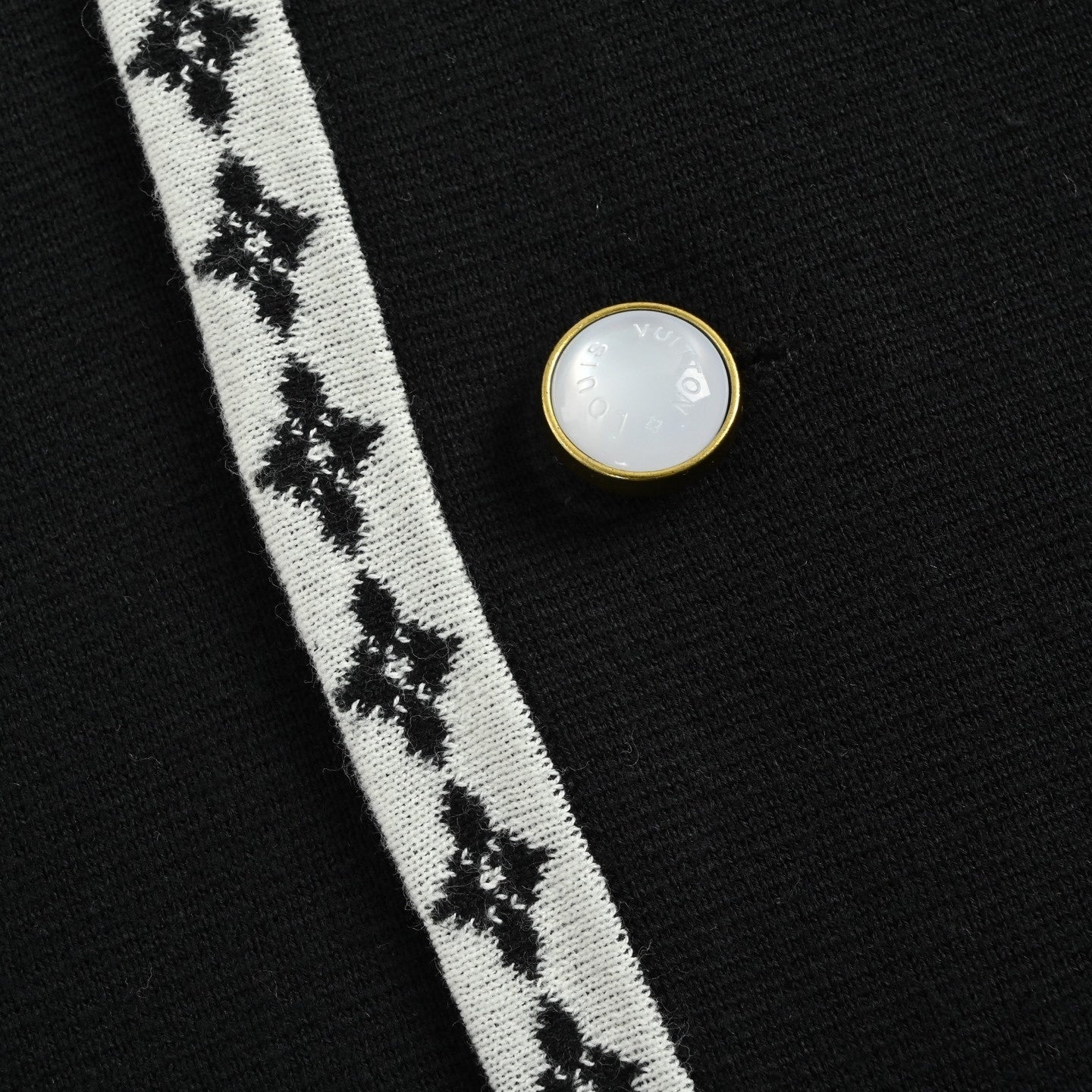 Monogram Trim Knit Cardigan