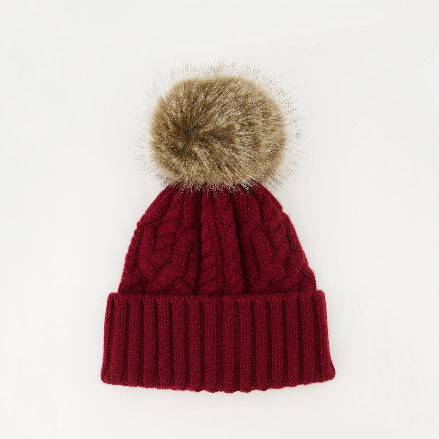 Cashmere Beanie with Pom Pom