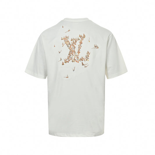 Embroidered Sailboat LV Logo T-Shirt - White