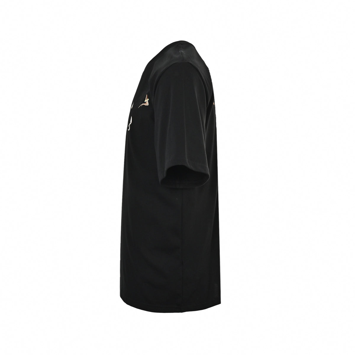 Embroidered Sailboat LV Logo T-Shirt - Black