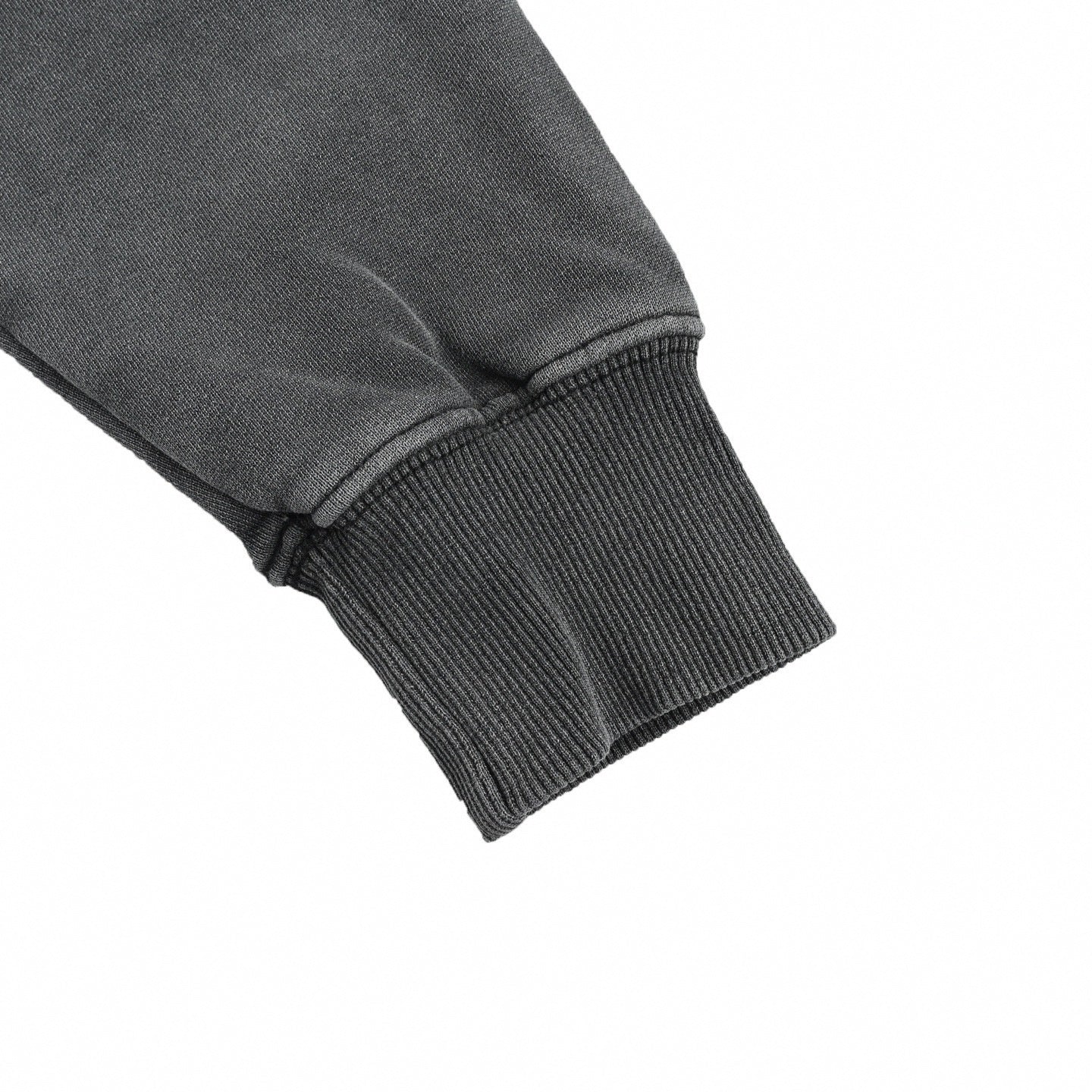Distressed Logo Hoodie - Washed Grey