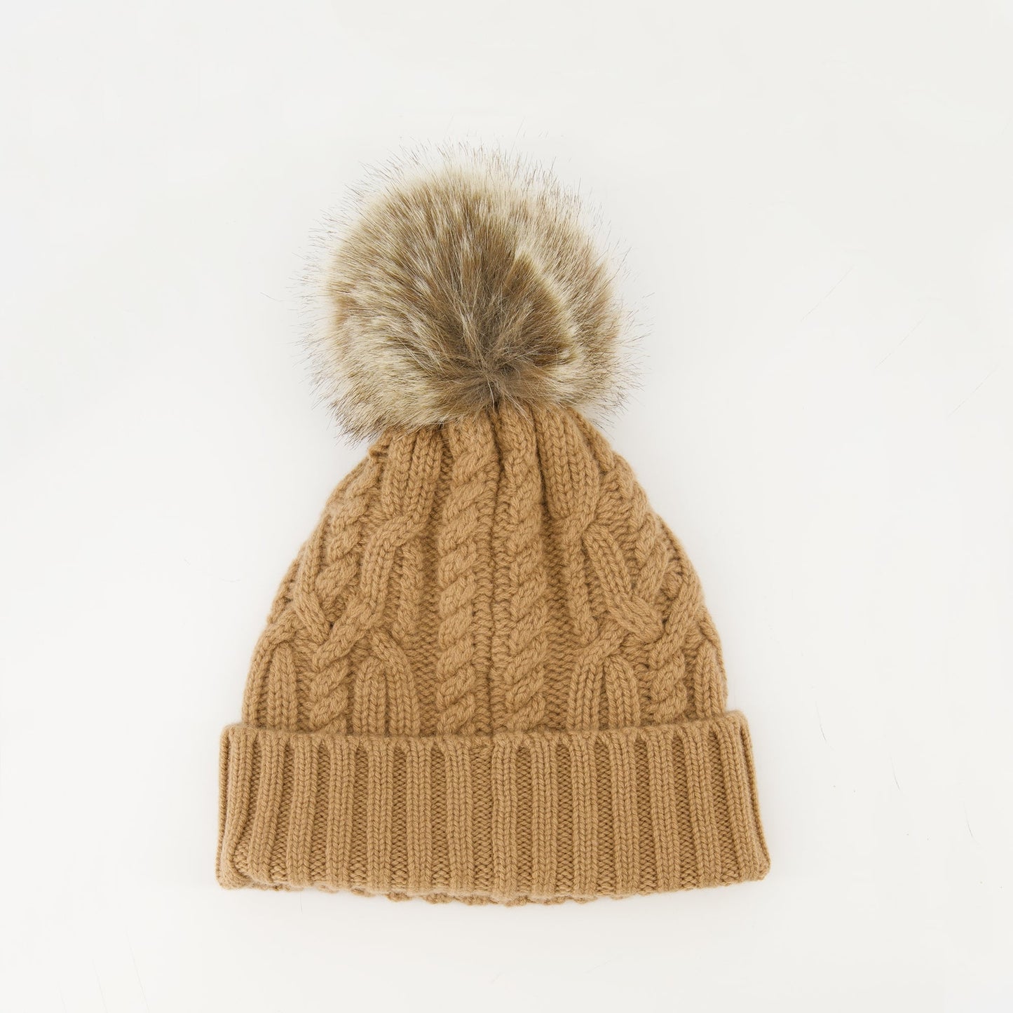 Cashmere Beanie with Pom Pom
