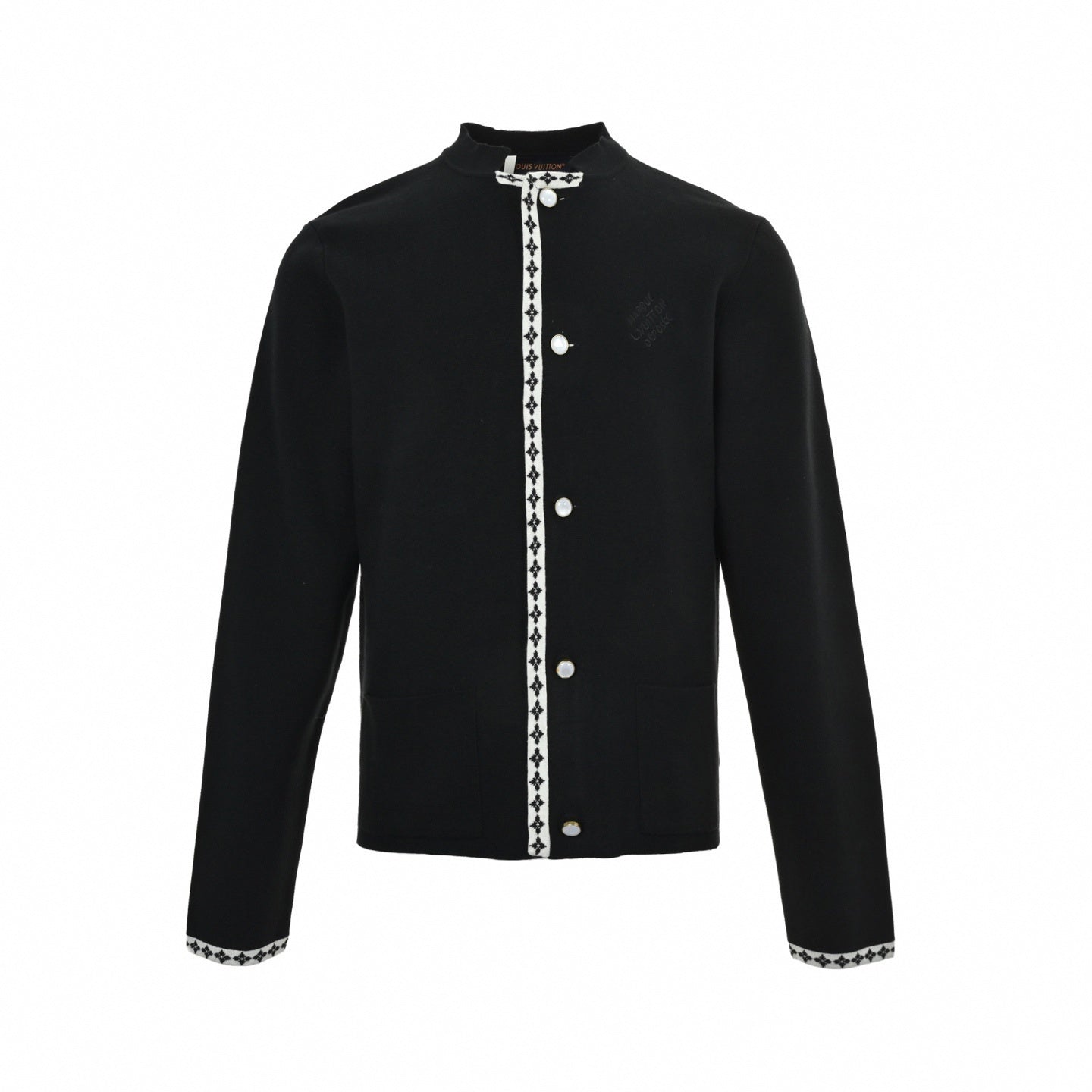 Monogram Trim Knit Cardigan