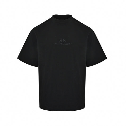 Tonal Embroidered Logo T-Shirt | Black