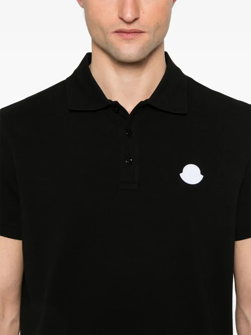 Black Short Sleeve Polo