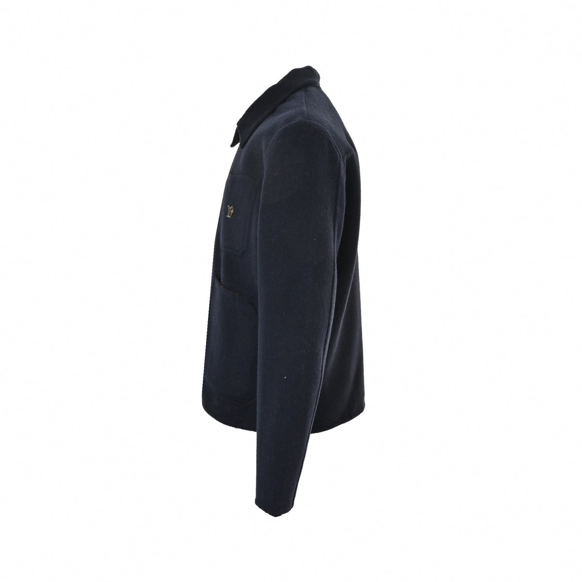 Reversible Monogram Jacquard Wool Blouson Jacket in Navy & Burgundy