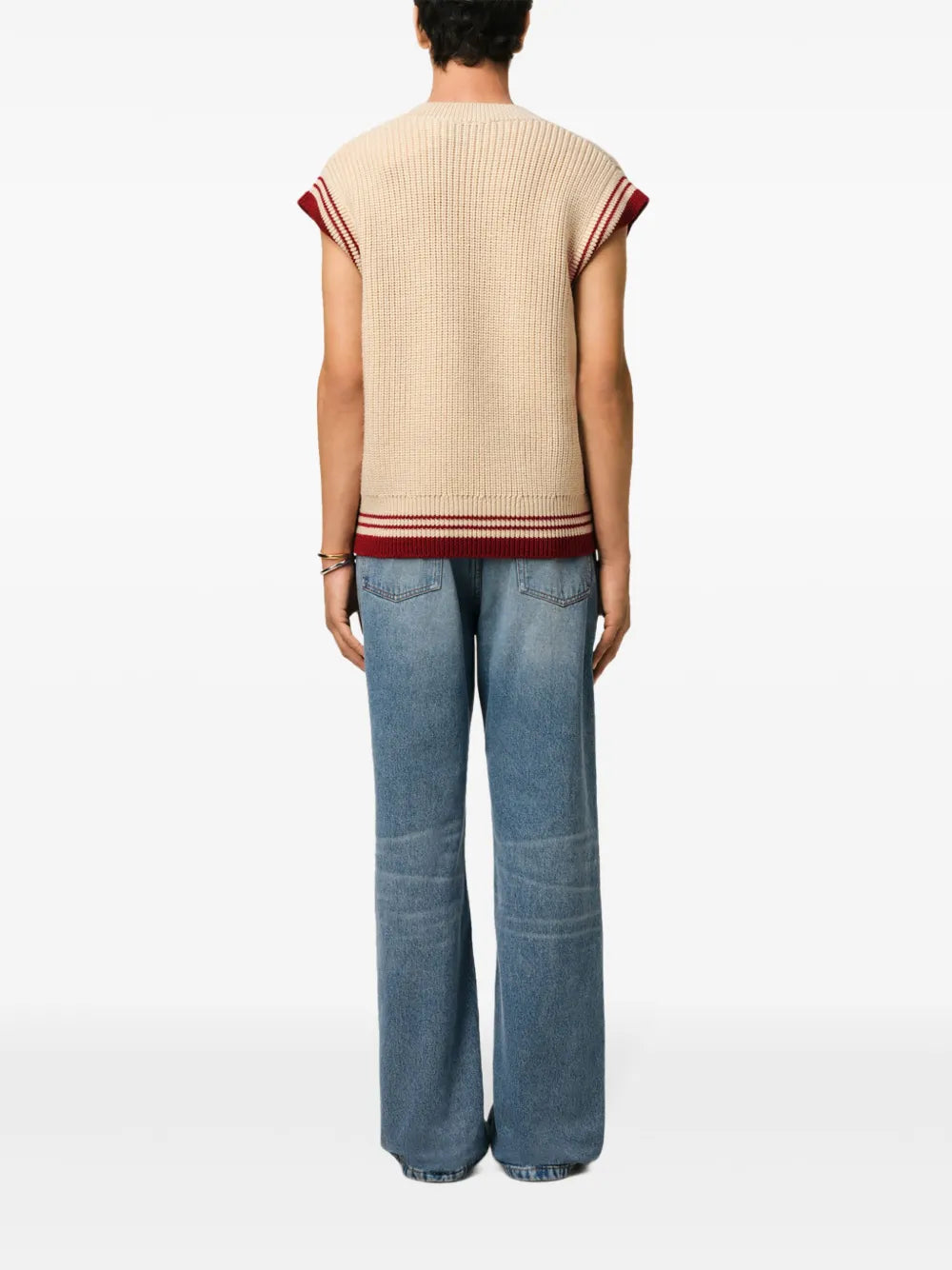 Sleeveless Ribbed Sweater