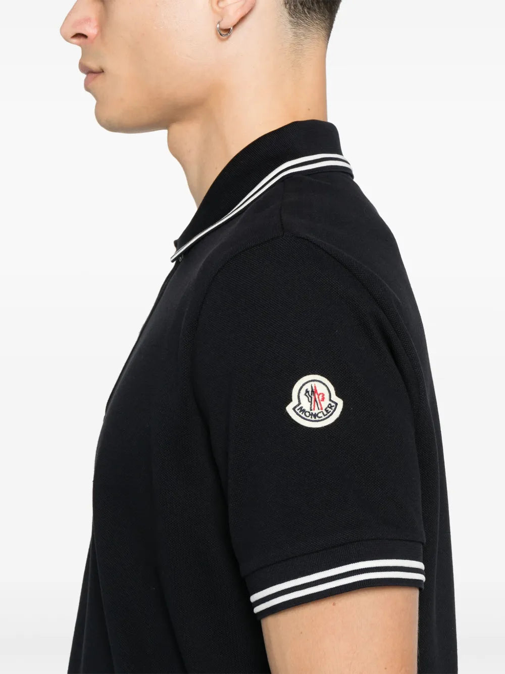 Striped Trim Polo