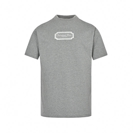 Couture Embroidered T-Shirt - Grey