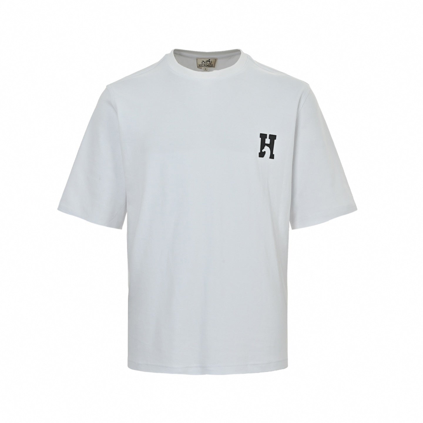 Leather H-Patch Oversized T-Shirt