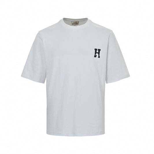 Leather H-Patch Oversized T-Shirt