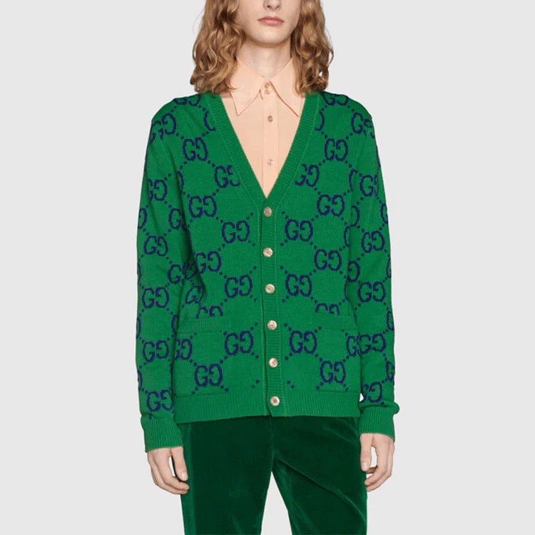 GG Jacquard Knit Cardigan