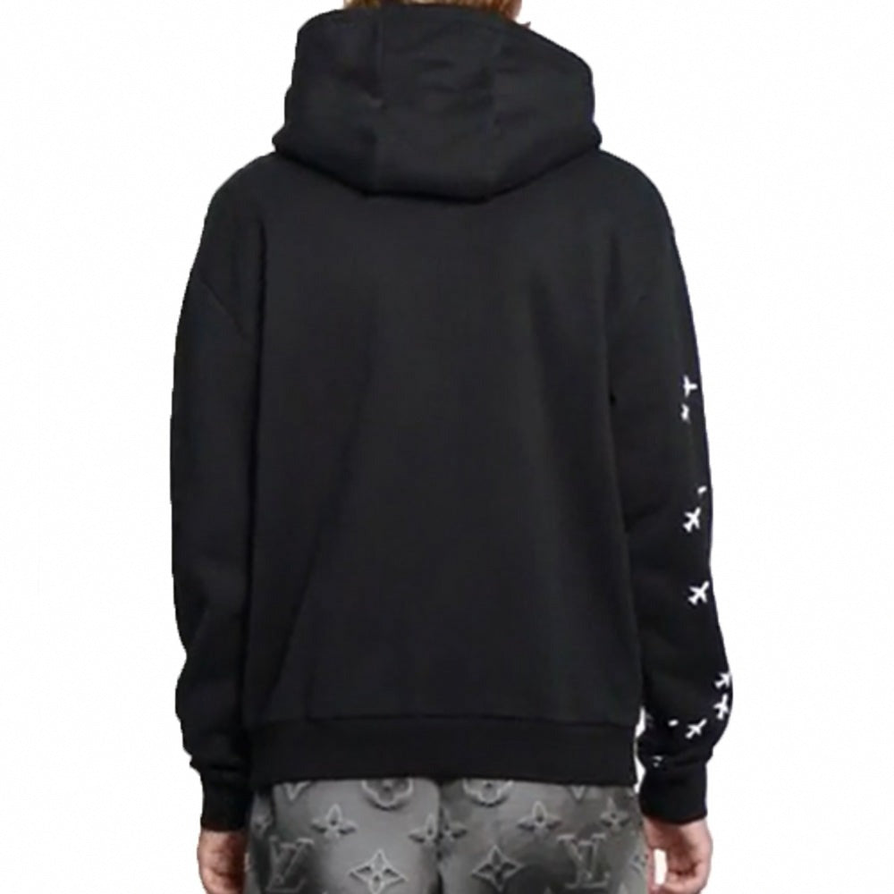 Airplane Monogram Hoodie | Black