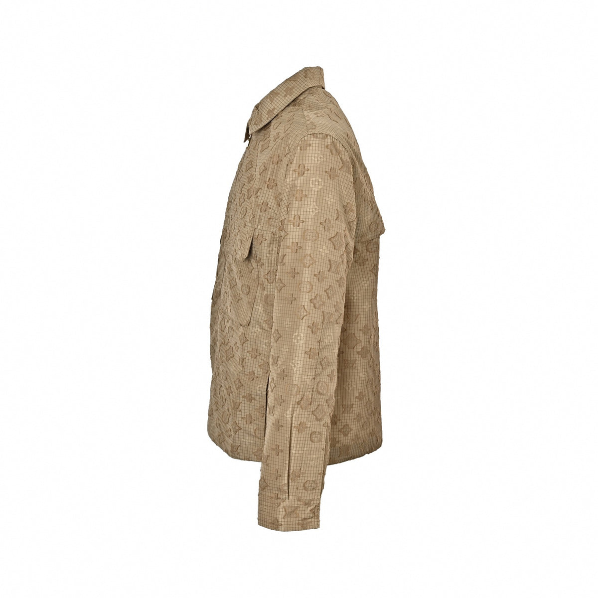 Monogram Grid Ripstop Zip-Up Jacket