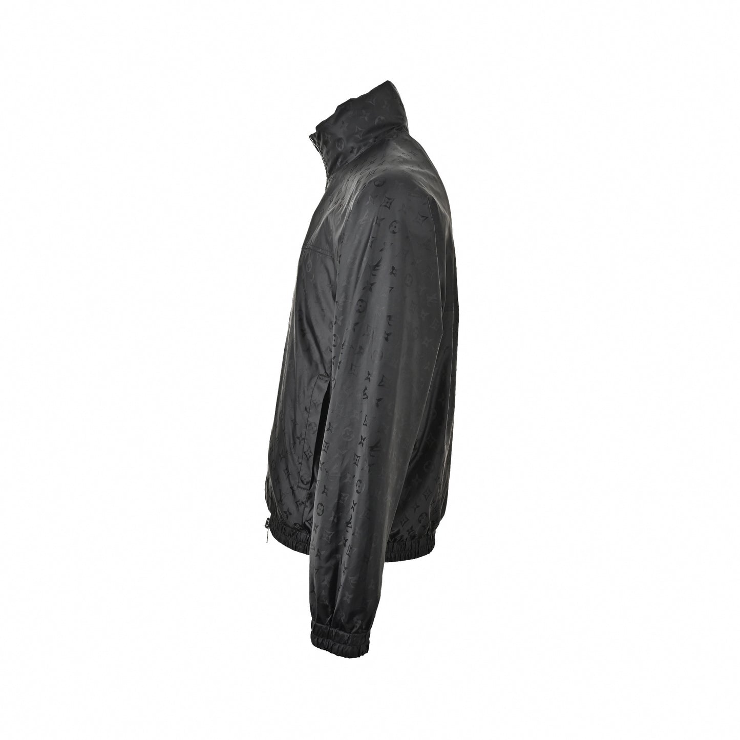 Reversible Tonal Monogram Jacket | Black & Olive Green