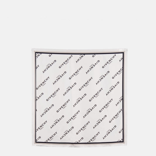 White Shadow Silk Scarf