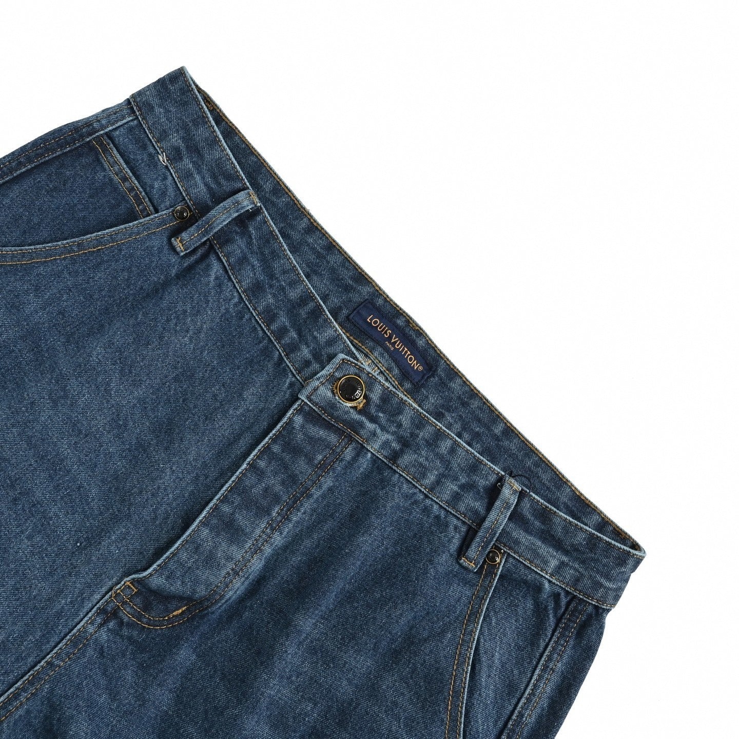 Monogram Gradient Denim Jeans | Vintage Blue