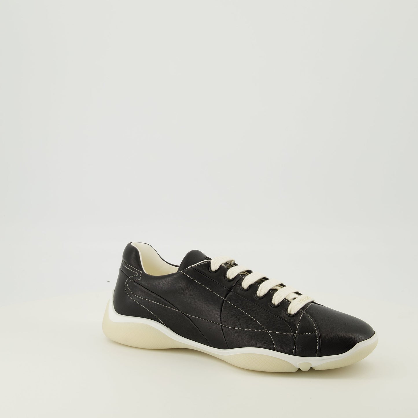 Black Leather America's Cup Sneakers