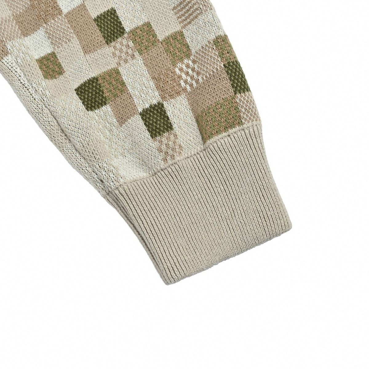 Digital Damier Heritage Script Knit