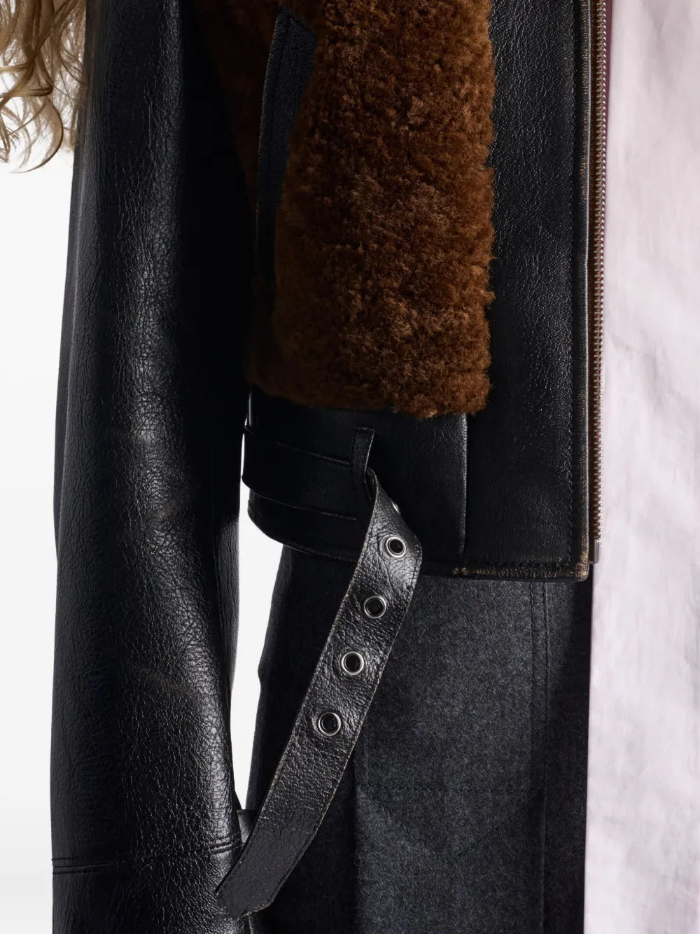 Leather and Wool Jacket