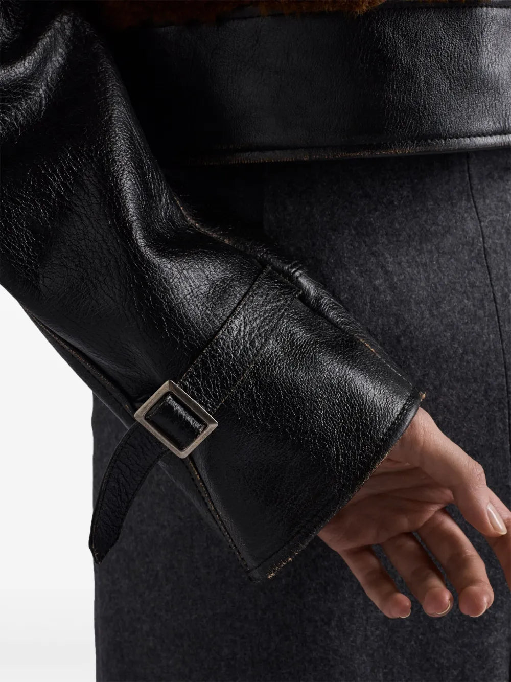 Leather and Wool Jacket