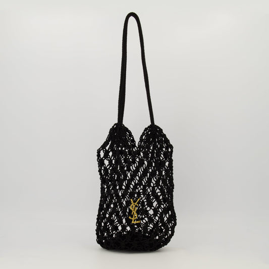 Black Crochet Bag