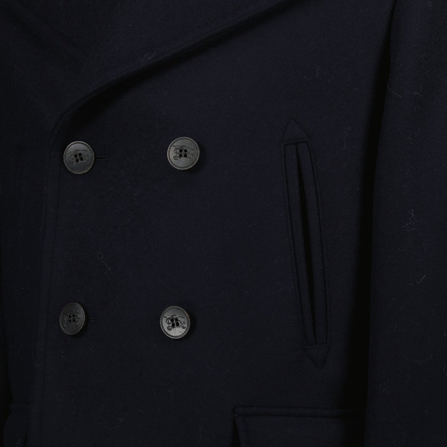 Blue Wool Peacoat