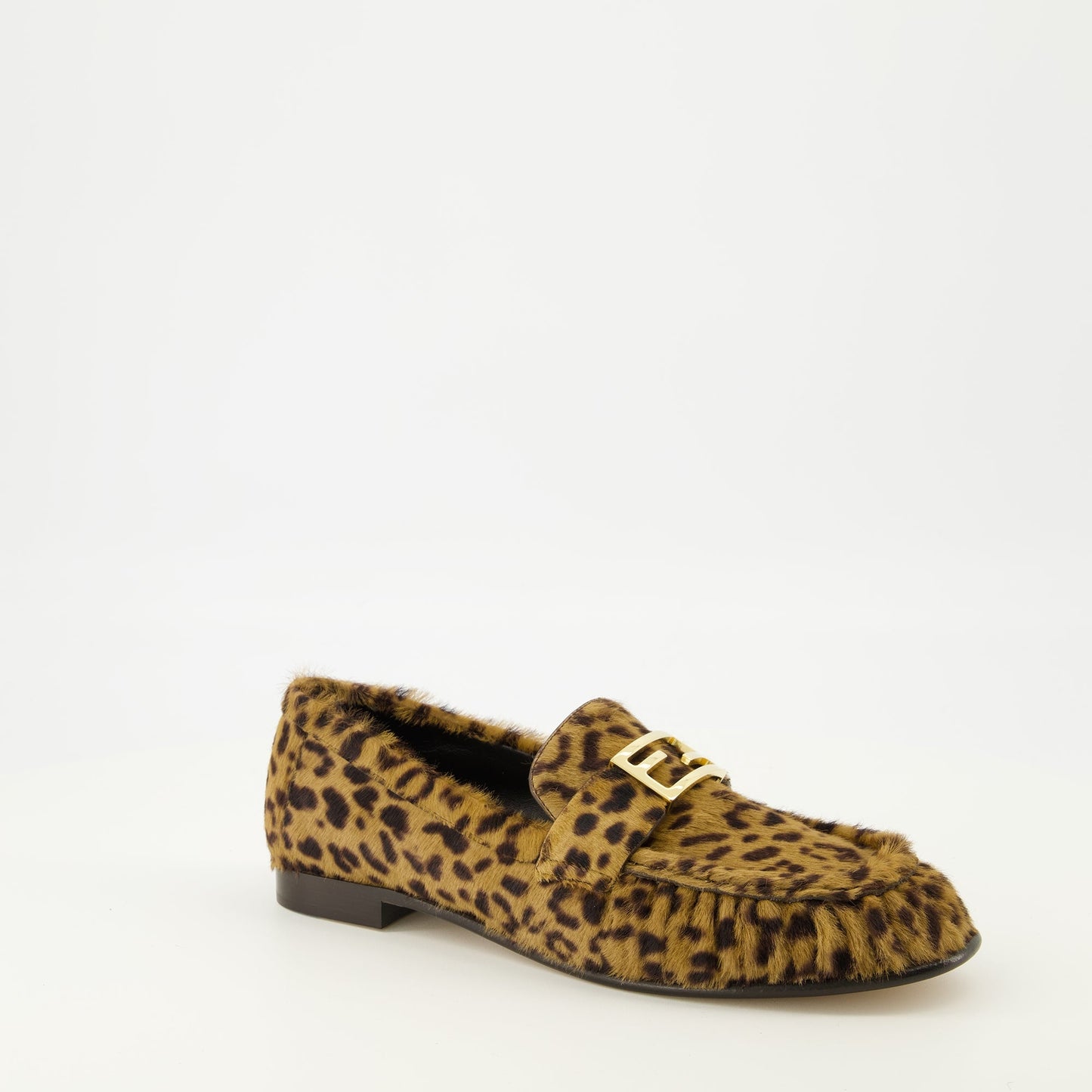 Leopard Print Baguette Loafers