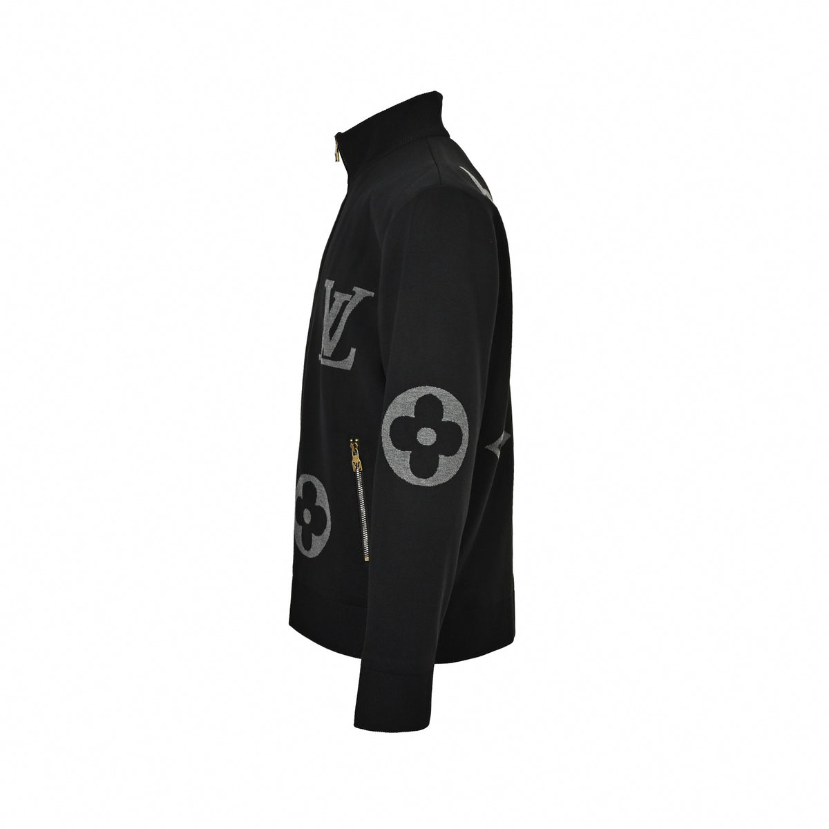 Giant Monogram Full-Zip Knit Jacket