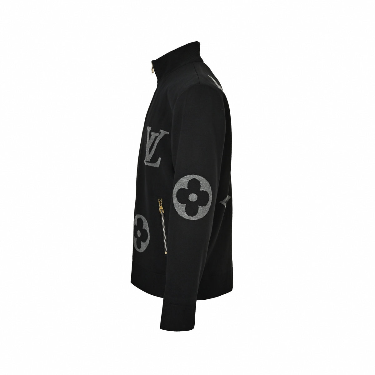 Giant Monogram Full-Zip Knit Jacket