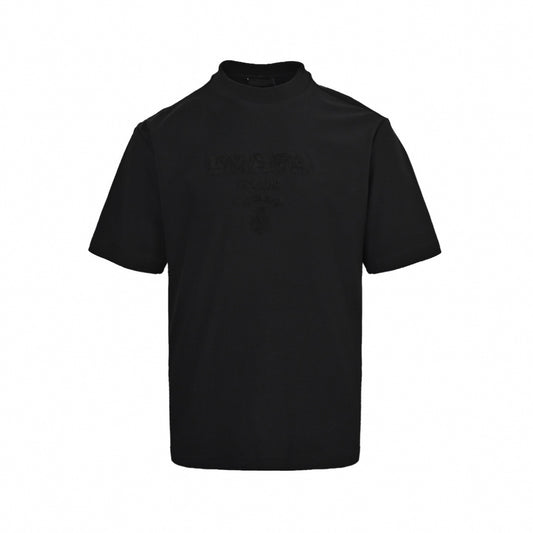 Tonal Terry Logo T-Shirt - Black