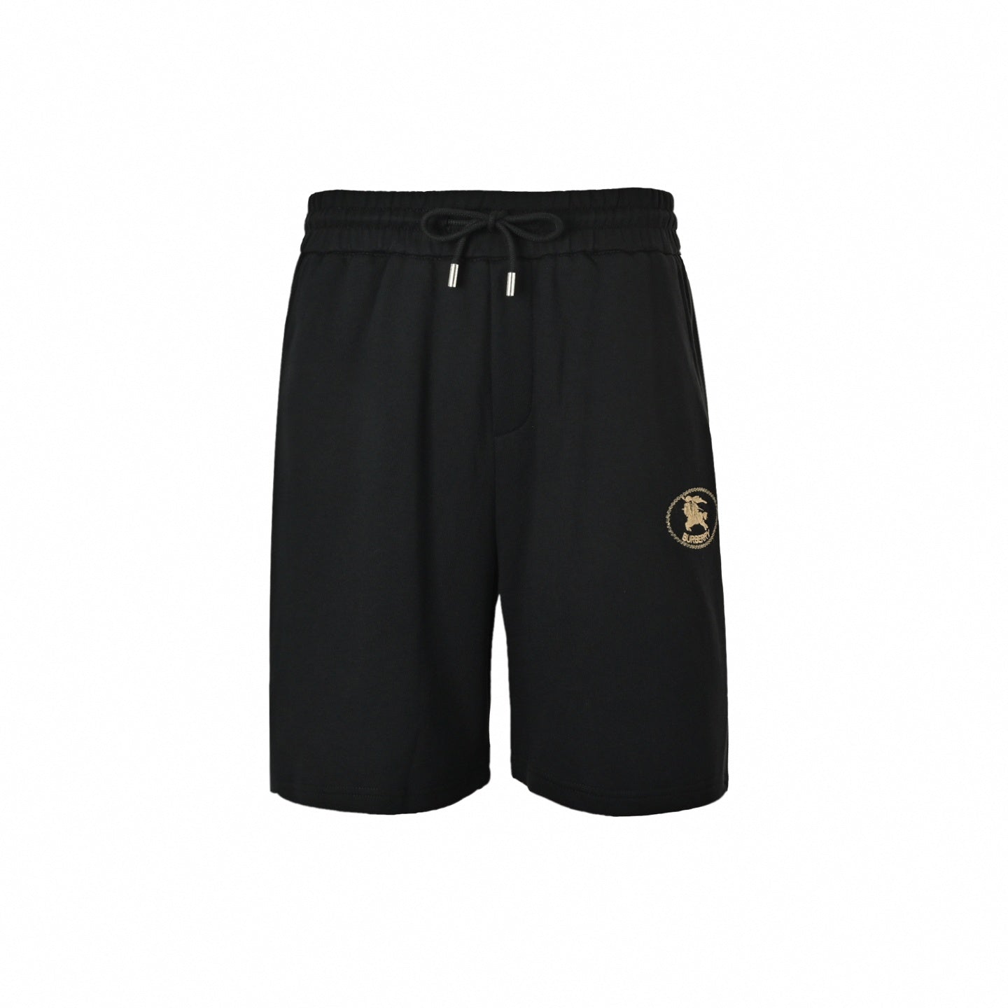 Embroidered Equestrian Knight Shorts | Black